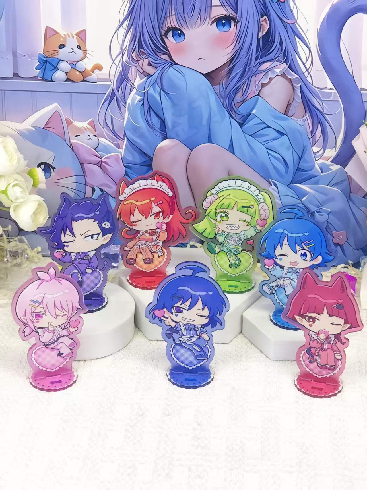 Anime Merchandise Collection - Set di supporti in acrilico a